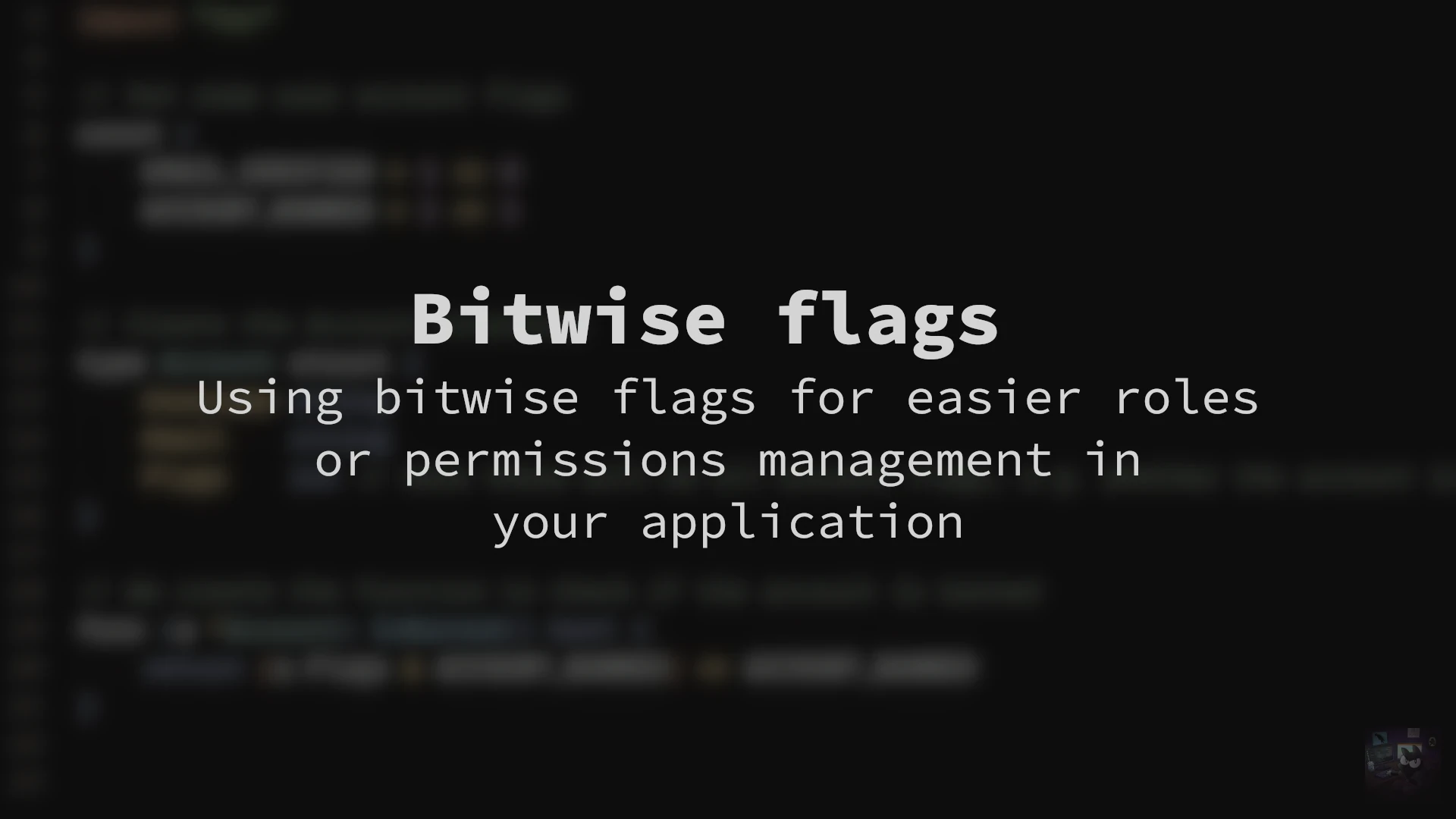 Bitwise flags are amazing, and you should use them post banner