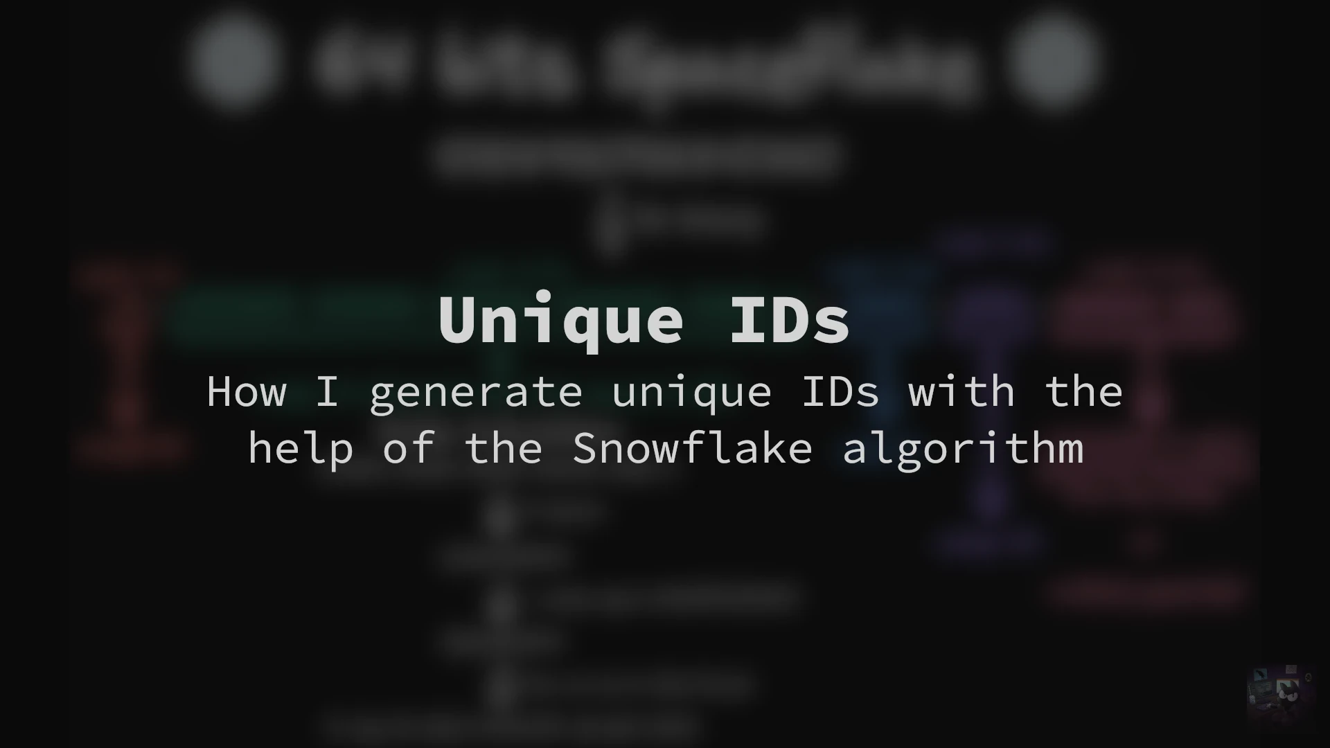 Generating unique IDs with the Snowflake algorithm